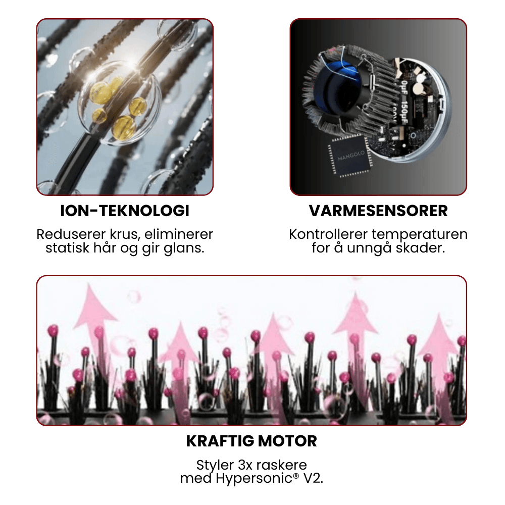 AirStyler™ Pro - 2-i-1 Ionisk Roterende Hårstyler
