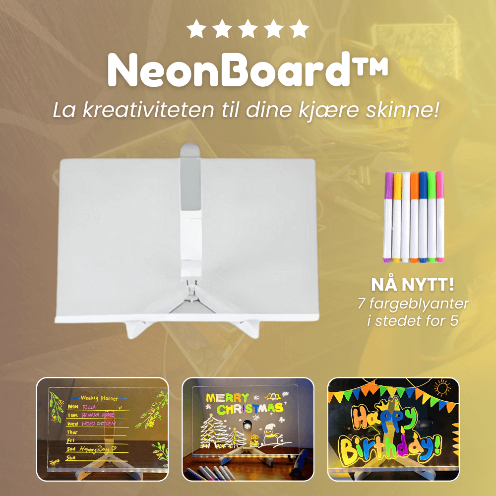NeonBoard™ - LED Tegnebrett