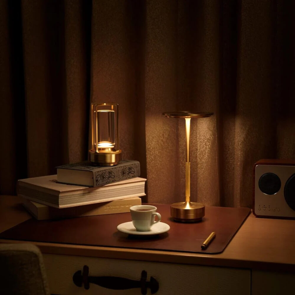 Norva Bordlampe - Trådløs og Oppladbar (1+1 Gratis)