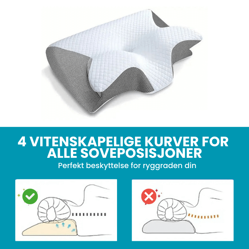 SøvnStøtte™ - Ergonomisk Nakkepute